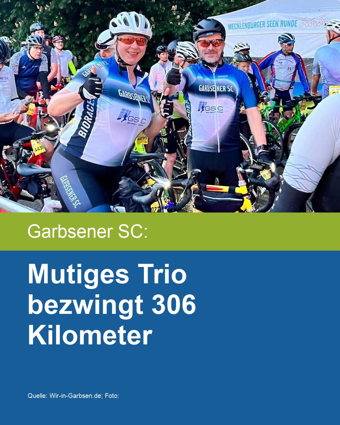 Mutiges Trio bezwingt 306 Kilometer